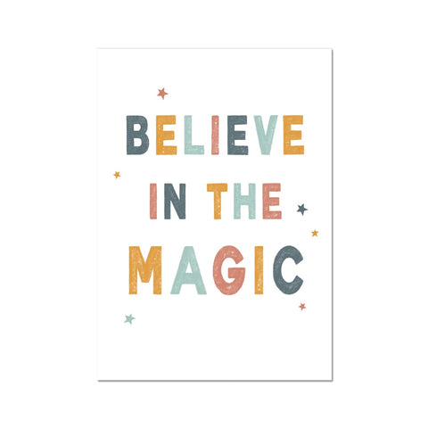 Believe In The Magic, Fine Art Print, Neutral