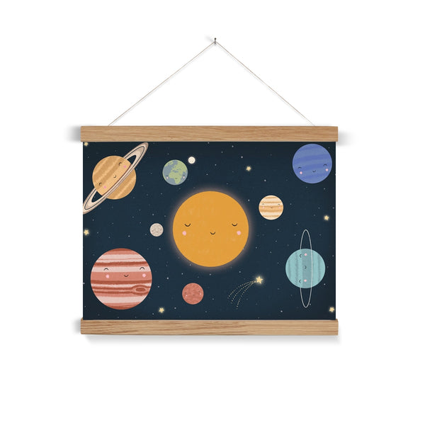 Solar System, Fine Art Print with Hanger