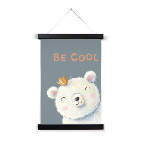 Be Cool, Polar Bear Fine Art Print with Hanger