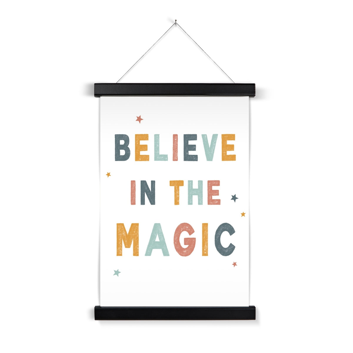 Believe In The Magic, Fine Art Print with Hanger, Neutral