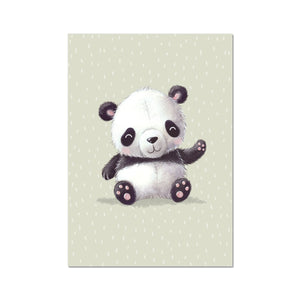 Panda, Fine Art Print, Green