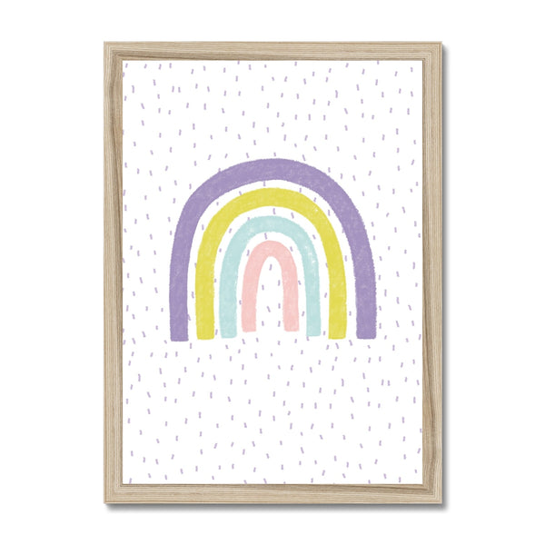 Rainbow, Framed Print, Pastel