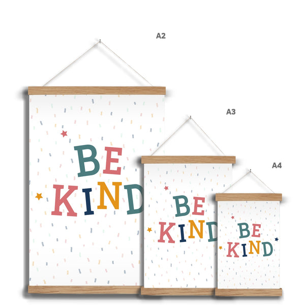 Be Kind, Fine Art Print with Hanger