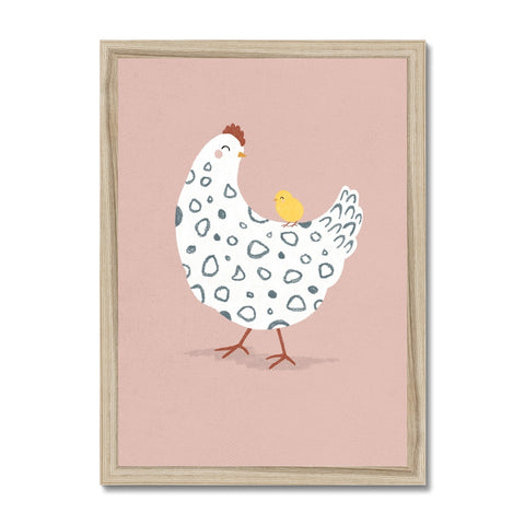 Chicken & Chick, Framed Print