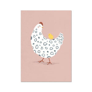 Chicken & Chick, Fine Art Print