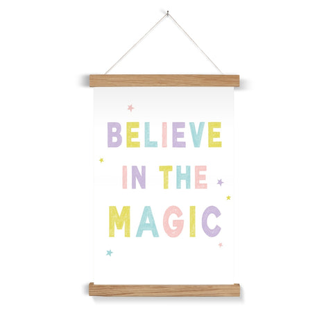 Believe In The Magic, Fine Art Print with Hanger, Pastel