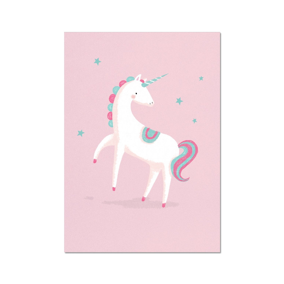 Unicorn, Fine Art Print, Pink