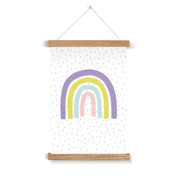 Rainbow, Fine Art Print with Hanger, Pastel