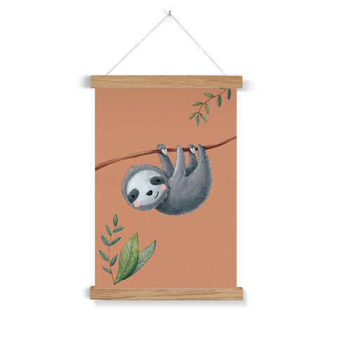 Sloth, Fine Art Print with Hanger