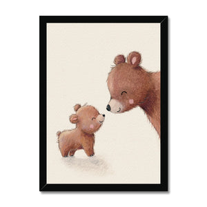 Brown Bears, Framed Print, Portrait