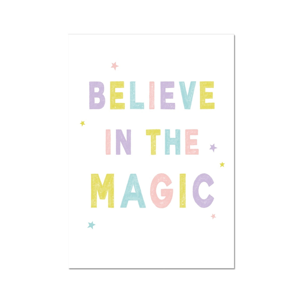 Believe In The Magic, Fine Art Print, Pastel