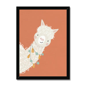 Llama, Framed Print