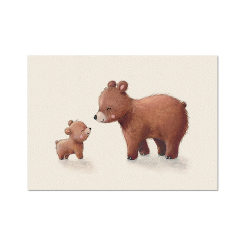 Brown Bears, Fine Art Print, Landscape