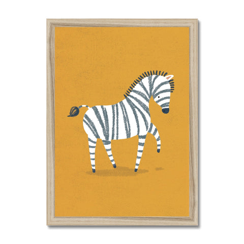 Zebra, Framed Print