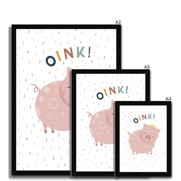 Oink! Pig, Framed Print