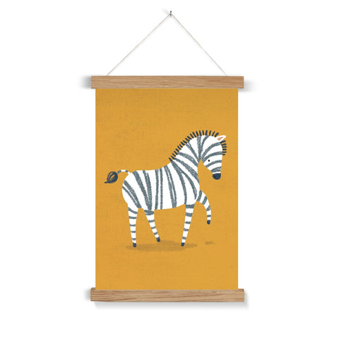 Zebra, Fine Art Print with Hanger