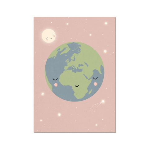 Earth, Fine Art Print, Pink