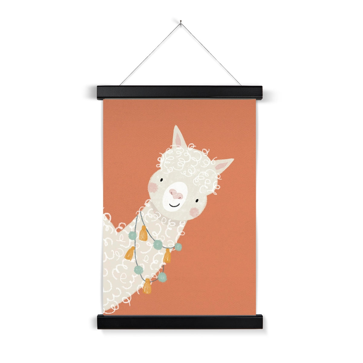 Llama, Fine Art Print with Hanger