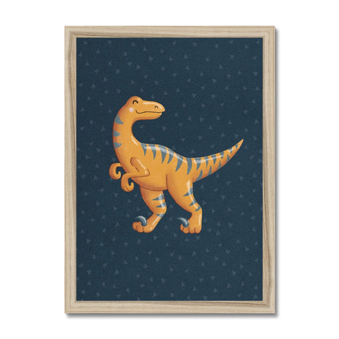 Velociraptor, Framed Print