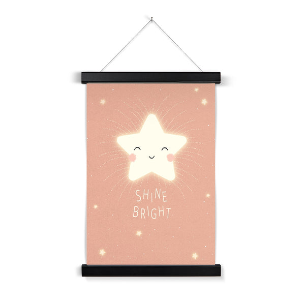 Star, Fine Art Print with Hanger, Terracotta