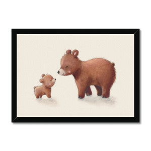 Brown Bears, Framed Print, Landscape