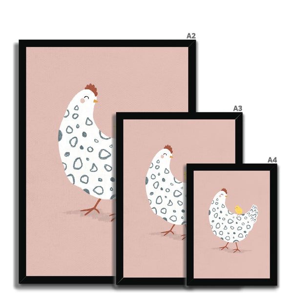 Chicken & Chick, Framed Print