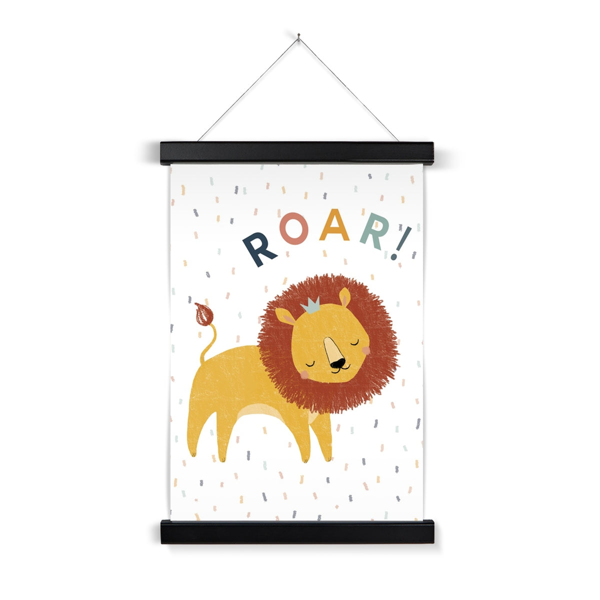 Roar! Lion, Fine Art Print with Hanger