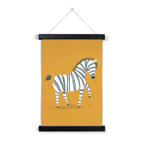 Zebra, Fine Art Print with Hanger