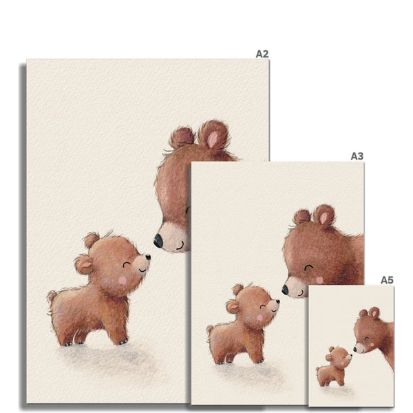 Brown Bears, Fine Art Print, Portrait