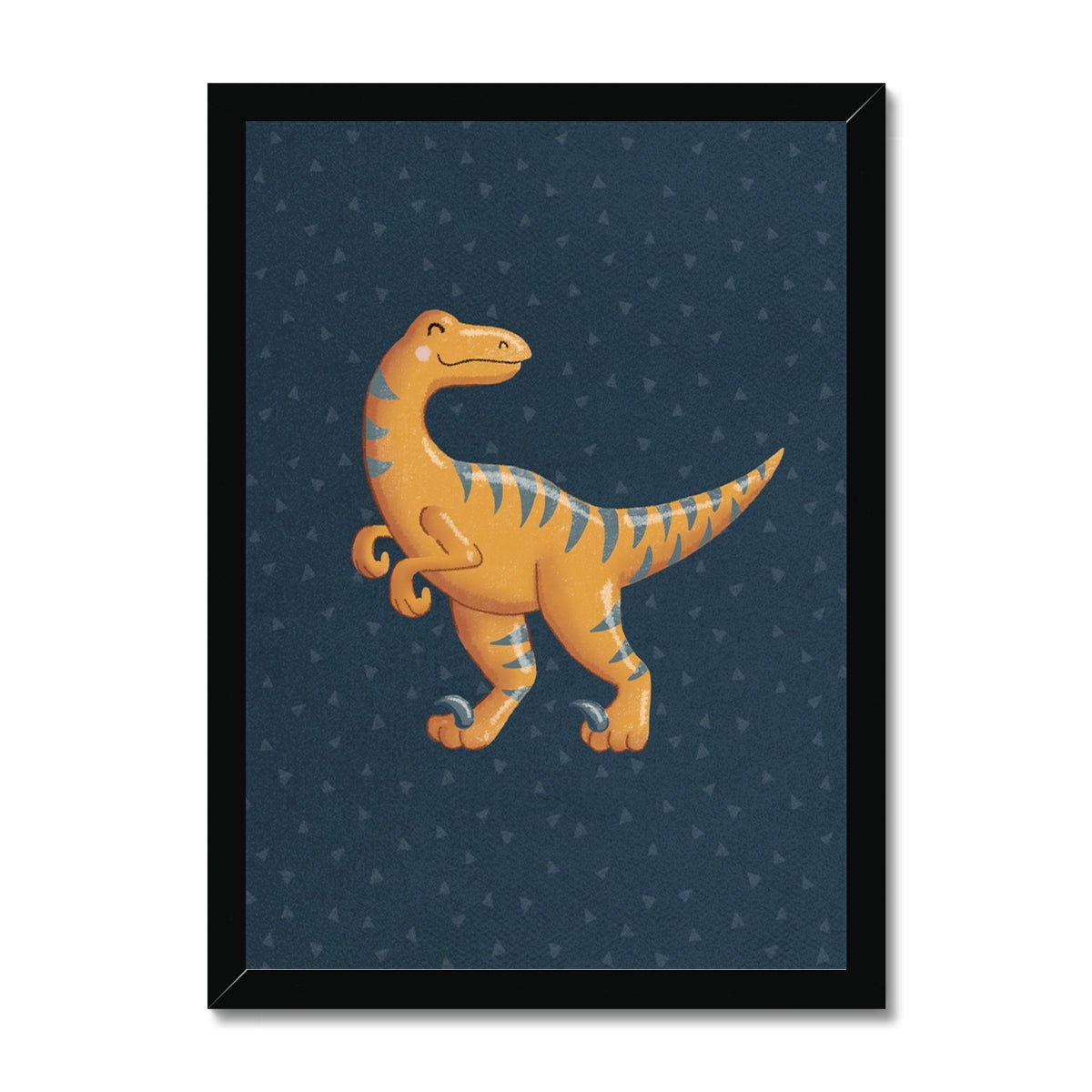 Velociraptor, Framed Print