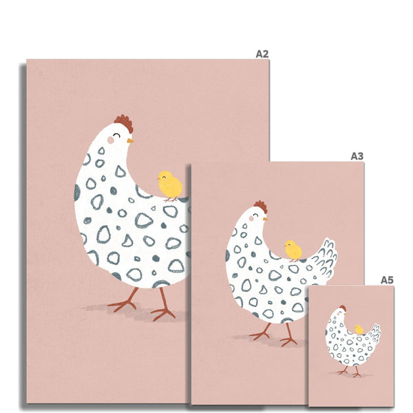 Chicken & Chick, Fine Art Print