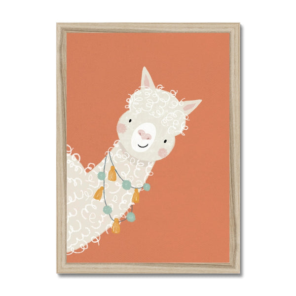 Llama, Framed Print