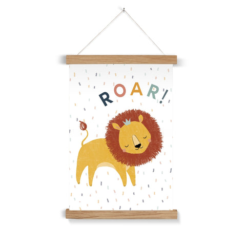 Roar! Lion, Fine Art Print with Hanger