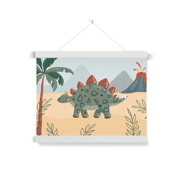 Stegosaurus, Fine Art Print with Hanger