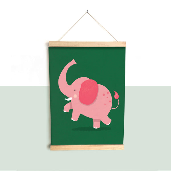 Elephant, Fine Art Print with Hanger