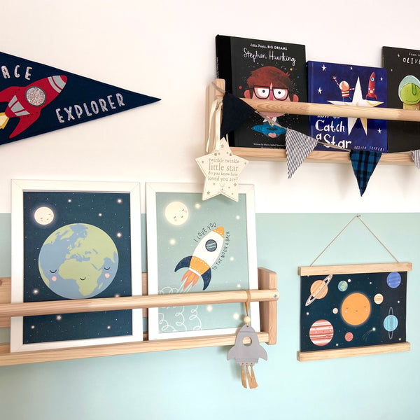 Solar System, Fine Art Print with Hanger