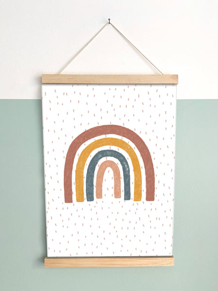 Rainbow, Fine Art Print with Hanger, Neutral