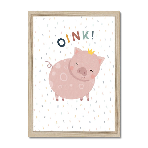 Oink! Pig, Framed Print