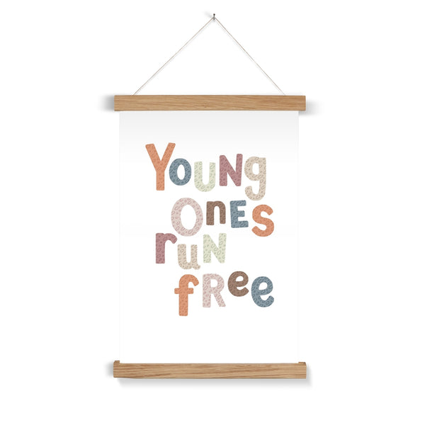 Young Ones Run Free, Fine Art Print with Hanger