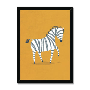 Zebra, Framed Print