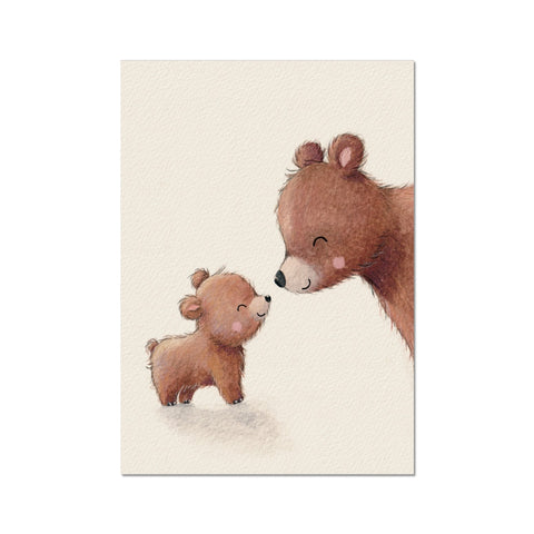 Brown Bears, Fine Art Print, Portrait