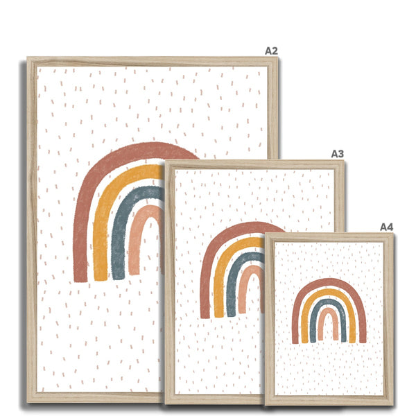 Rainbow, Framed Print, Neutral