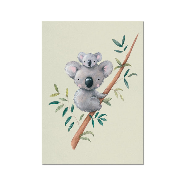 Koala, Fine Art Print, Green