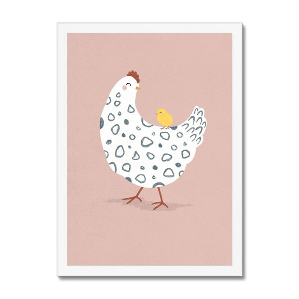 Chicken & Chick, Framed Print