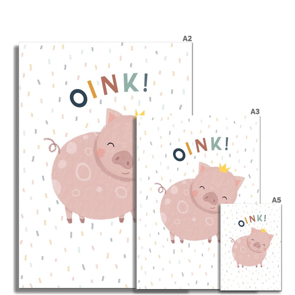 Oink! Pig, Fine Art Print