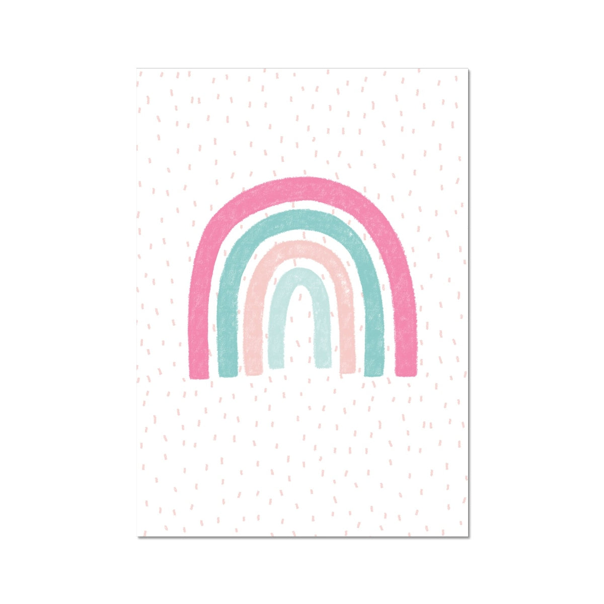 Rainbow, Fine Art Print, Pink & Teal