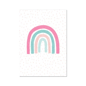 Rainbow, Fine Art Print, Pink & Teal