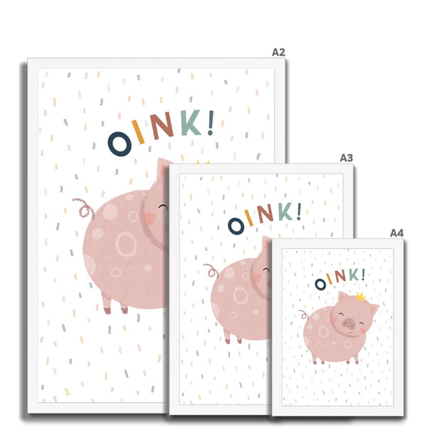 Oink! Pig, Framed Print