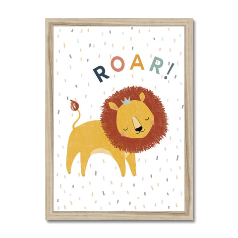 Roar! Lion Framed Print