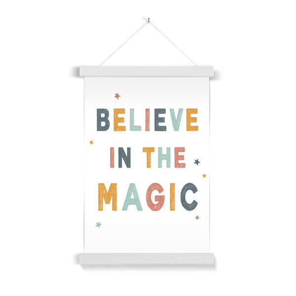 Believe In The Magic, Fine Art Print with Hanger, Neutral